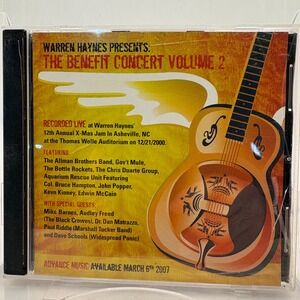 Warren Haynes Presents The Benefit Concert Vol 2 Promo 2 CD Allman Brothers Band